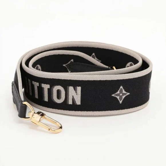 Louis Vuitton Monogram Diane Cotton Nylon Shoulder Strap Black - Picture 1 of 5